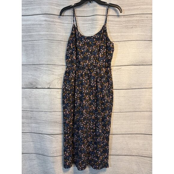 Old Navy Waist-Defined Floral Midi Cami Dress Size MP - Picture 1 of 3